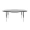 Correll Flower Adjustable Height Activity Kids School Table, Melamine Laminate, Gray Granite AM60-FLR-15 - alternate 3